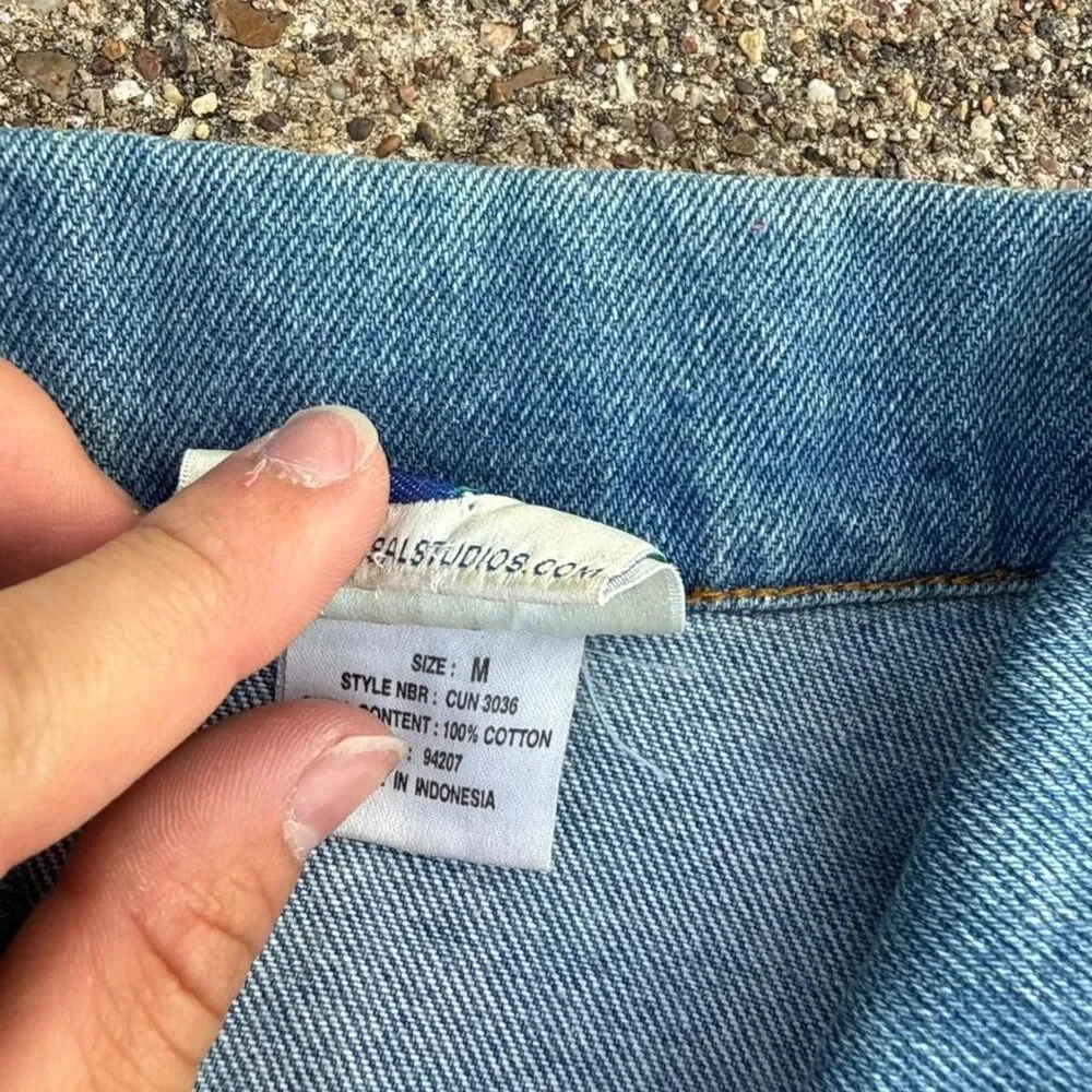 Vintage 90s Universal Studios Dr. Seuss Denim jean jacket